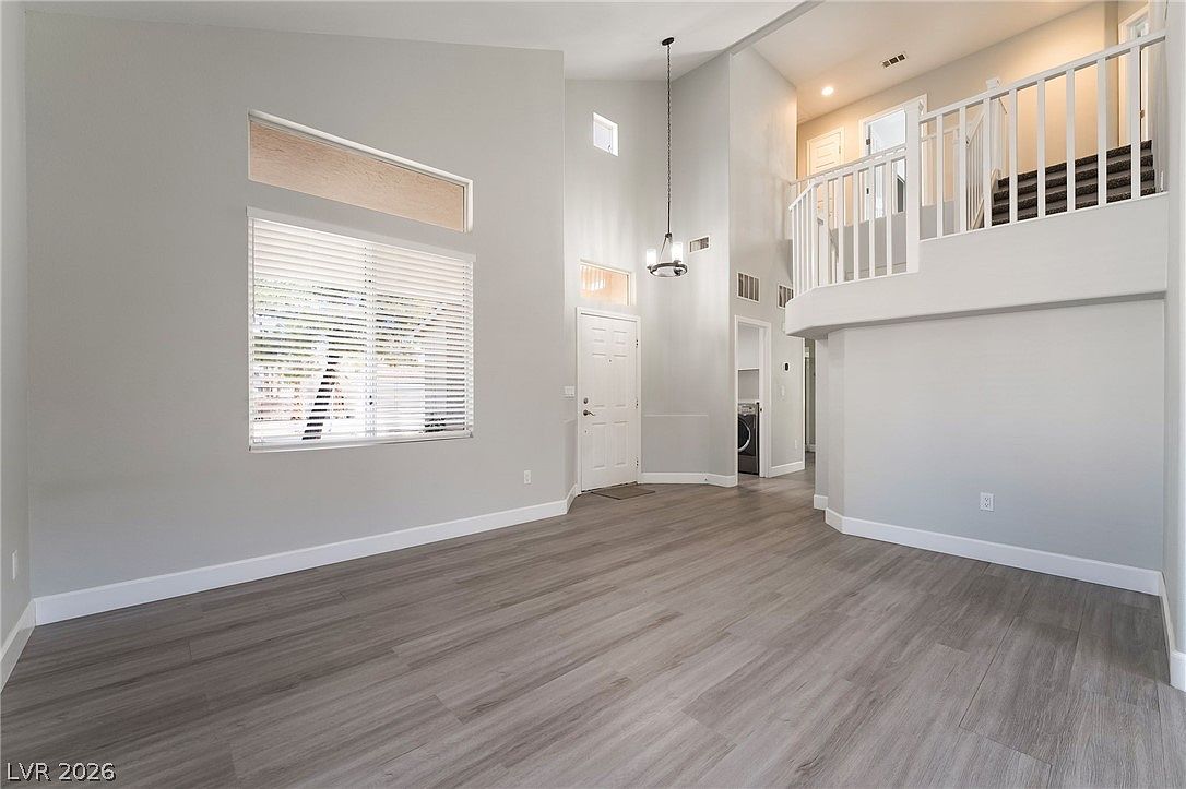 Fireplace seating area with natural light